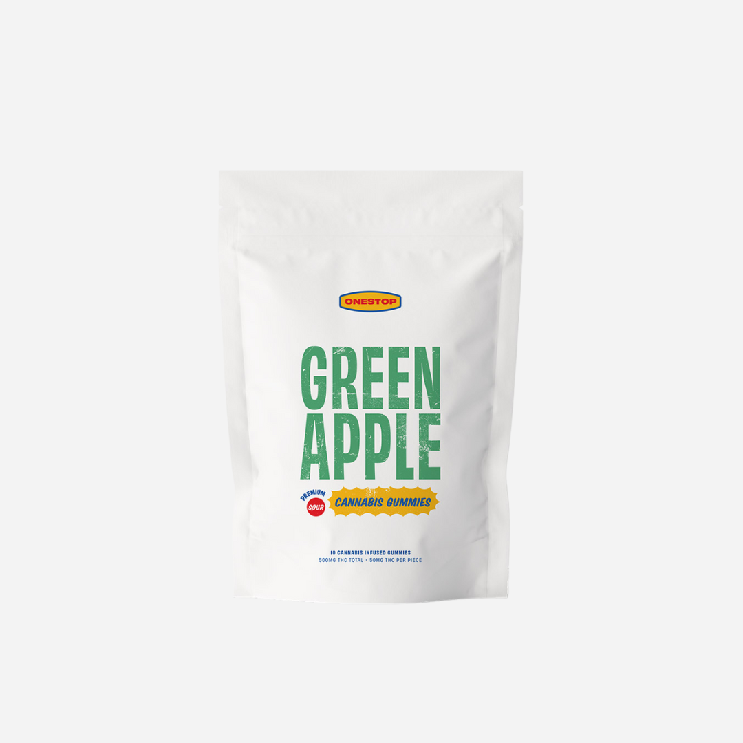 Sour Green Apple – THC Infused Gummies